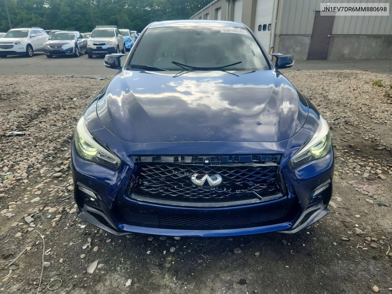 Auction sale of the 2021 Infiniti Q50 , vin: JN1FV7DR6MM880698, lot number: 55014206