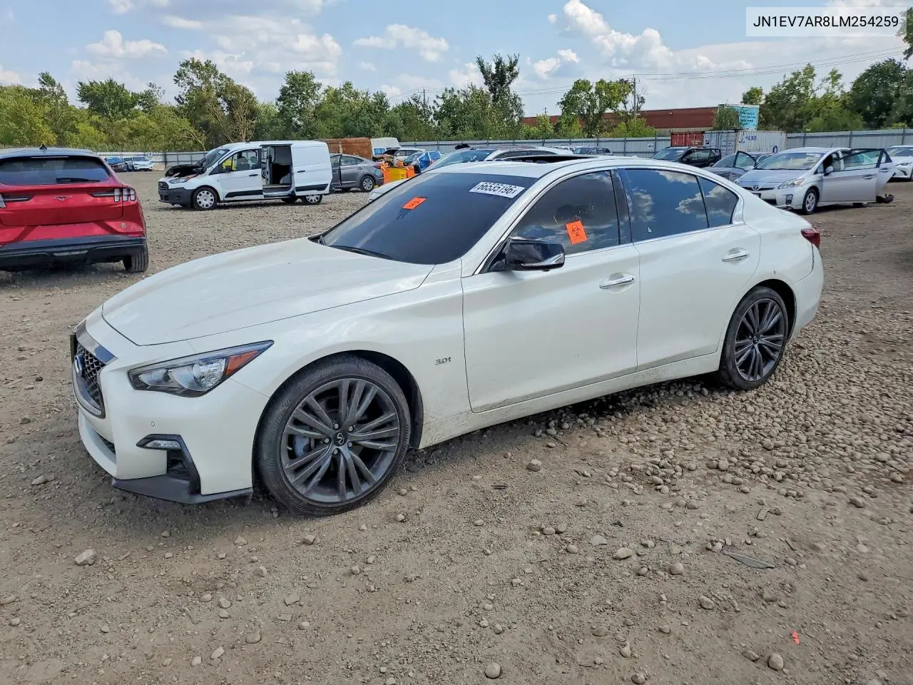 Auction sale of the 2020 Infiniti Q50 , vin: JN1EV7AR8LM254259, lot number: 66535196