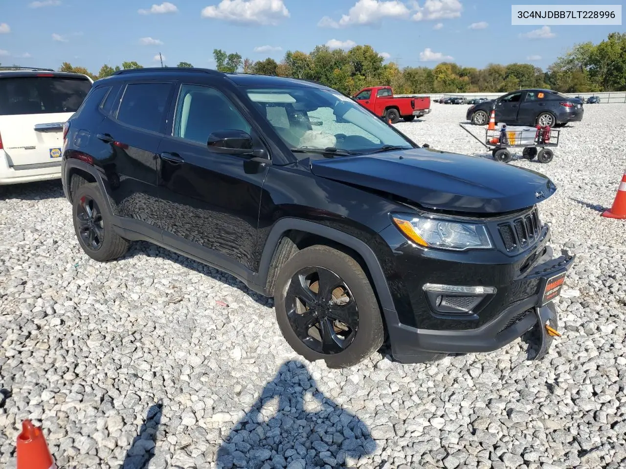 Auction sale of the 2020 Jeep Compass , vin: 3C4NJDBB7LT228996, lot number: 70818803