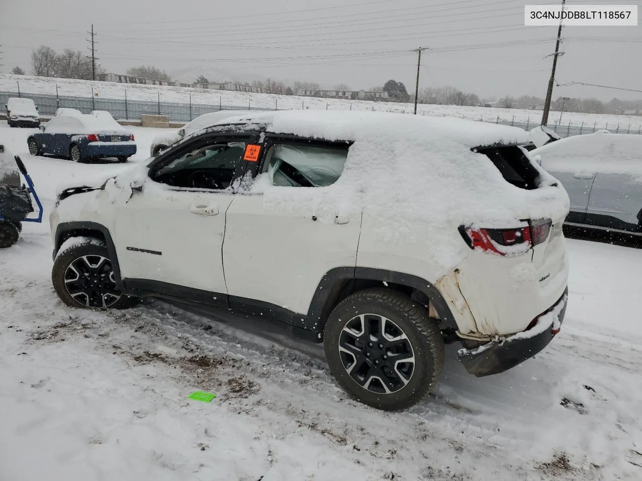 Auction sale of the 2020 Jeep Compass , vin: 3C4NJDDB8LT118567, lot number: 87044654