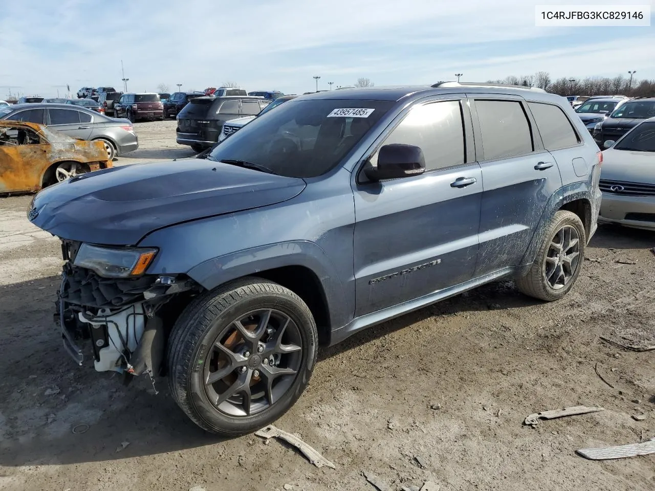 Auction sale of the 2019 Jeep Grand Cherokee , vin: 1C4RJFBG3KC829146, lot number: 43957485
