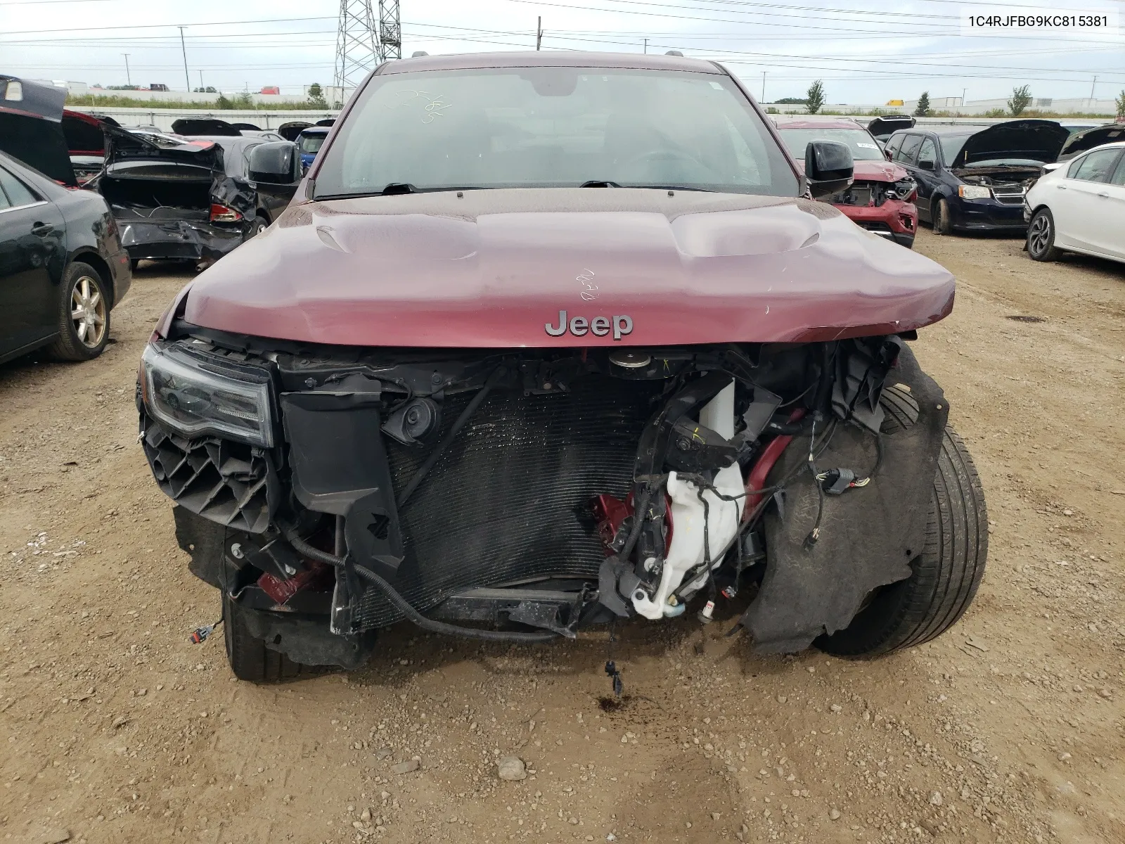 Auction sale of the 2019 Jeep Grand Cherokee , vin: 1C4RJFBG9KC815381, lot number: 66618734