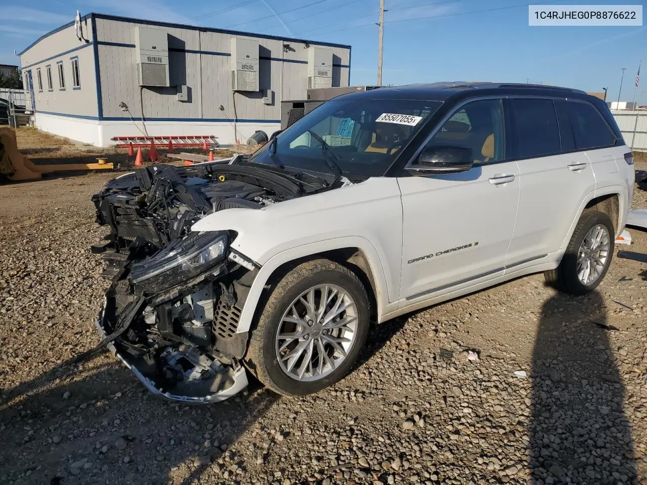 Auction sale of the 2023 Jeep Grand Cherokee , vin: 1C4RJHEG0P8876622, lot number: 85507055