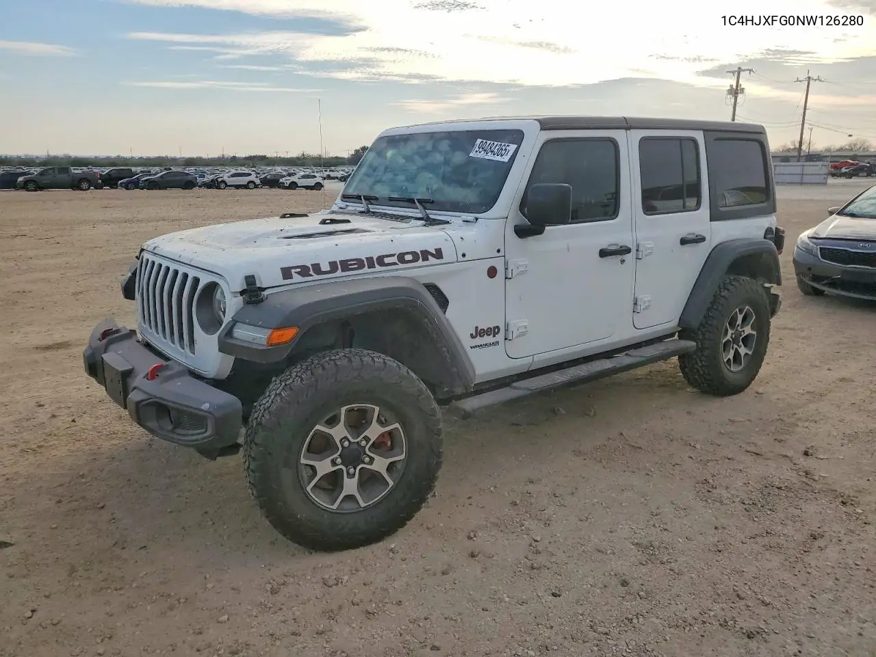 Auction sale of the 2022 Jeep Wrangler , vin: 1C4HJXFG0NW126280, lot number: 99484365