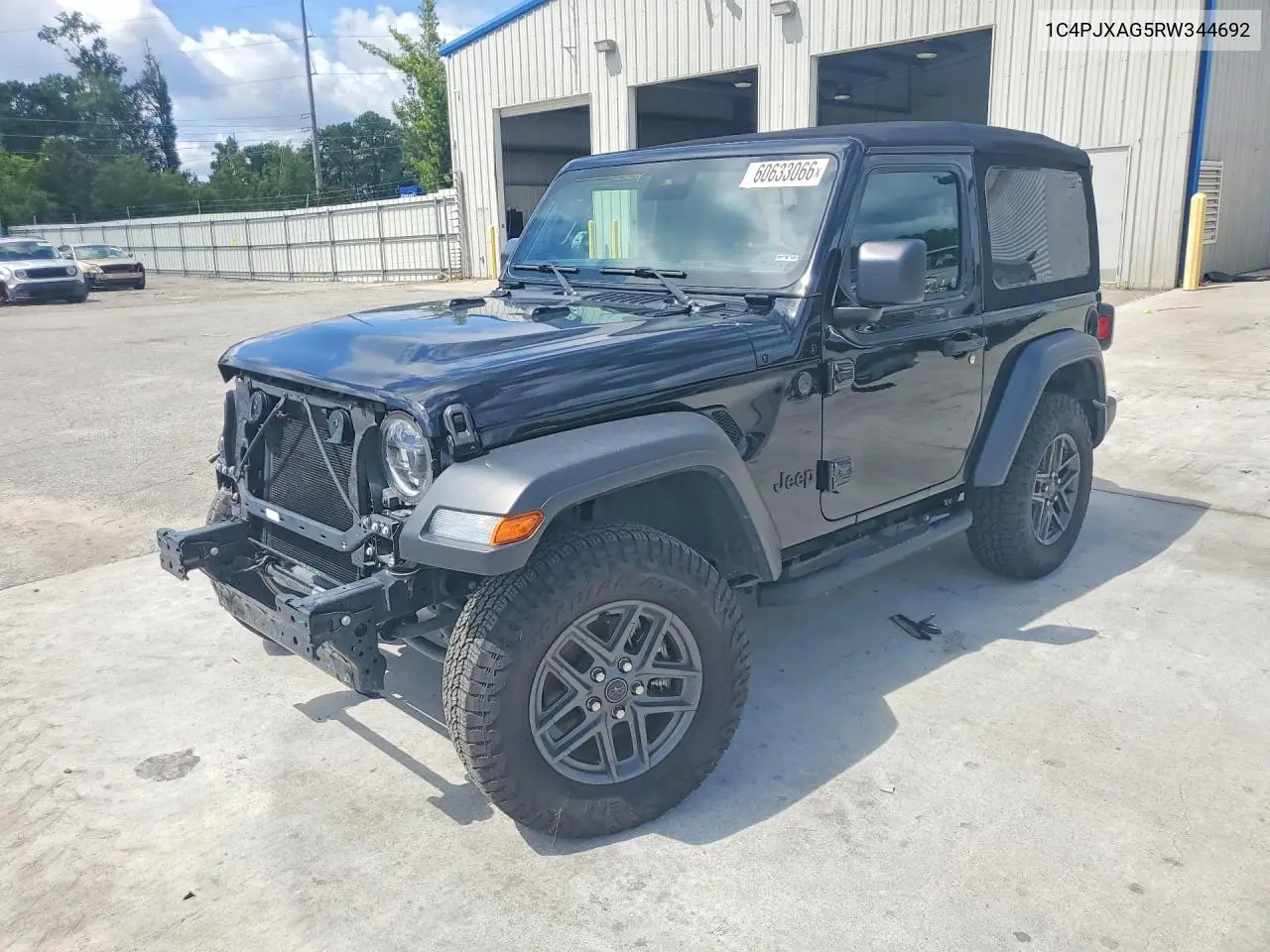 Auction sale of the 2024 Jeep Wrangler , vin: 1C4PJXAG5RW344692, lot number: 60633066