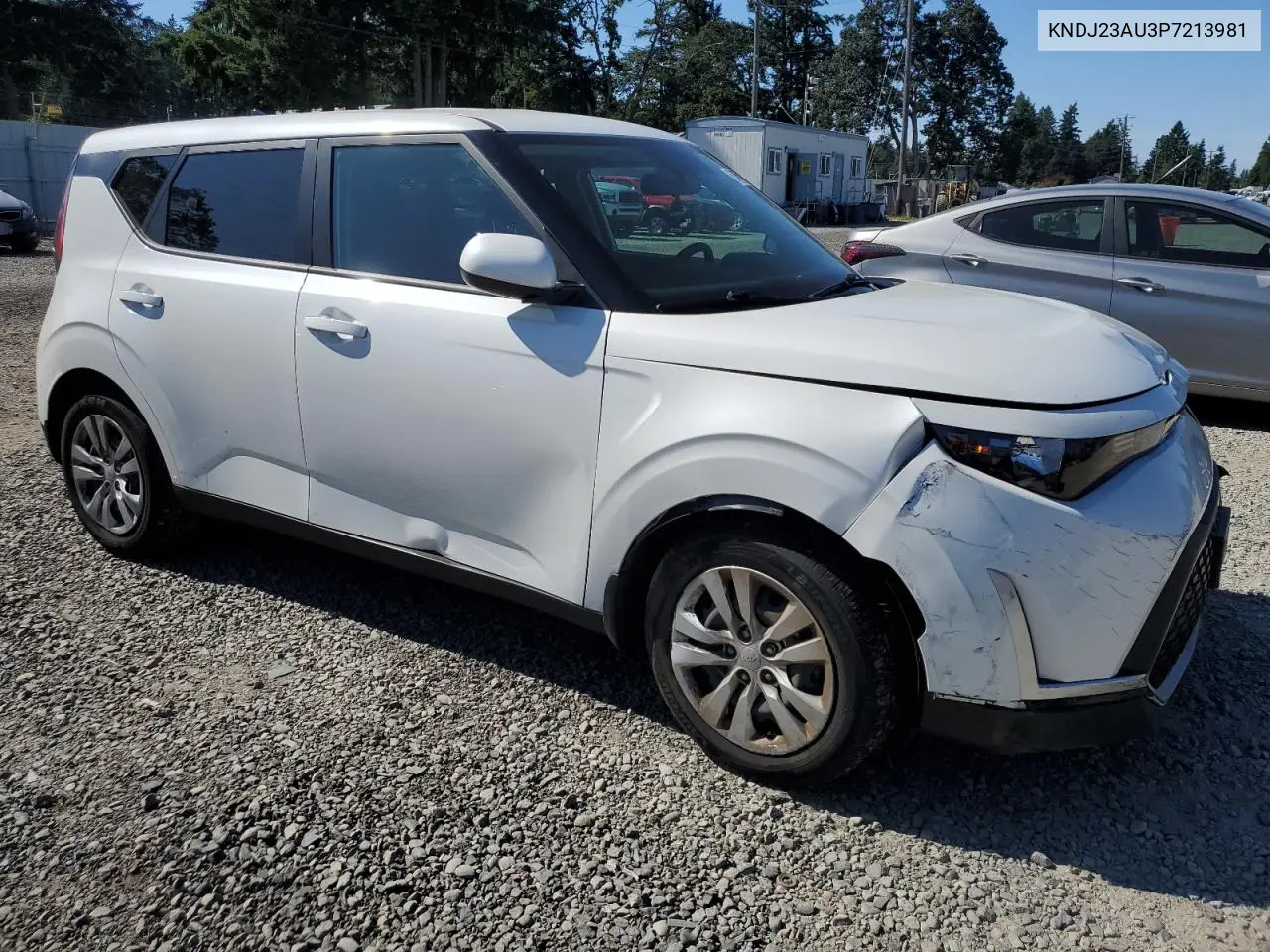 Auction sale of the 2023 Kia Soul , vin: KNDJ23AU3P7213981, lot number: 63465015