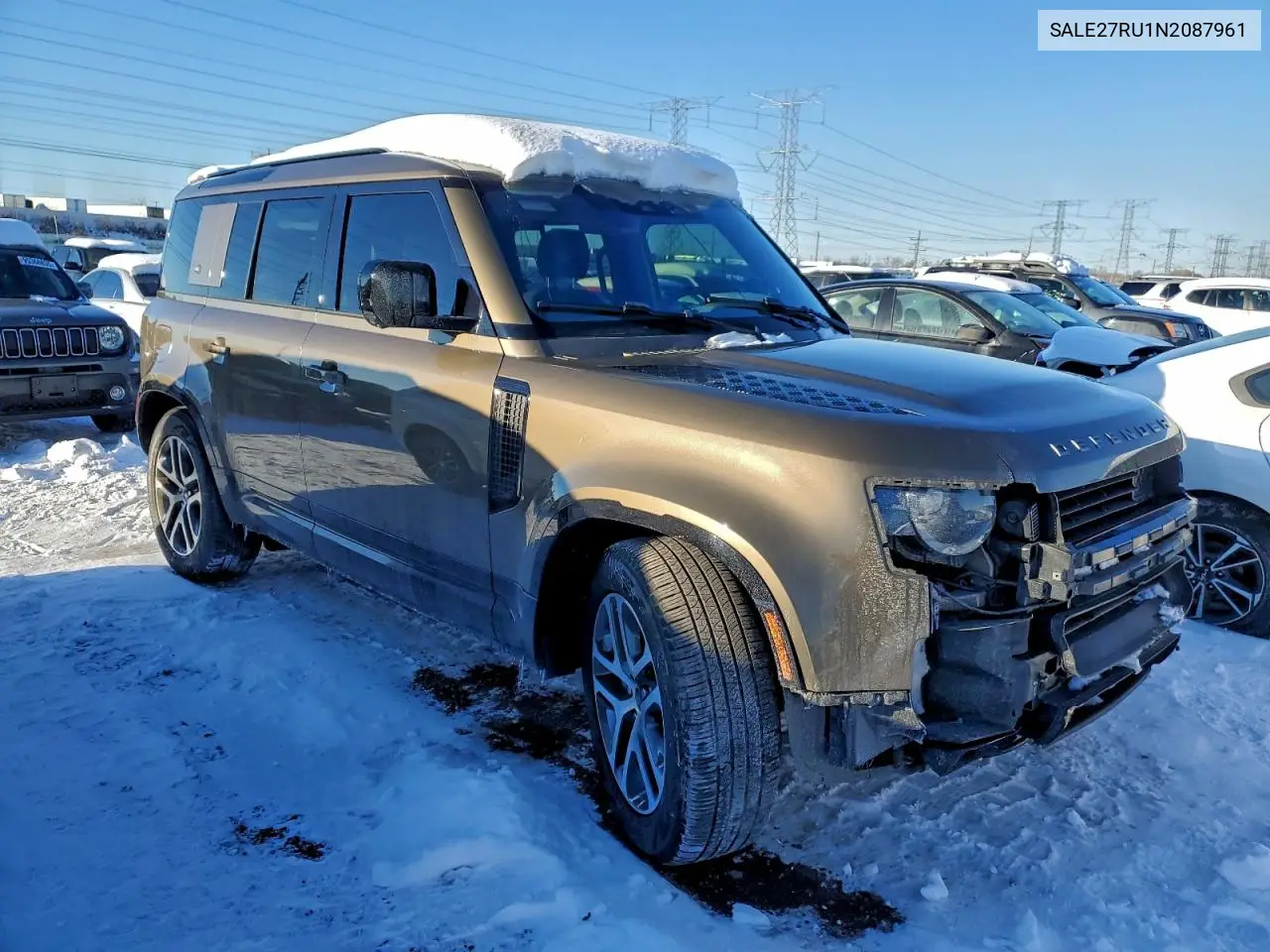 Auction sale of the 2022 Land Rover Defender , vin: SALE27RU1N2087961, lot number: 94941085