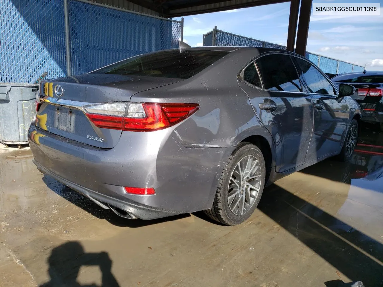 Auction sale of the 2016 Lexus ES , vin: 58ABK1GG5GU011398, lot number: 82694583