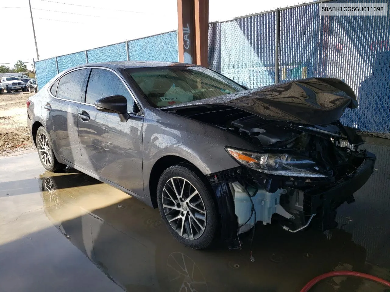 Auction sale of the 2016 Lexus ES , vin: 58ABK1GG5GU011398, lot number: 82694583