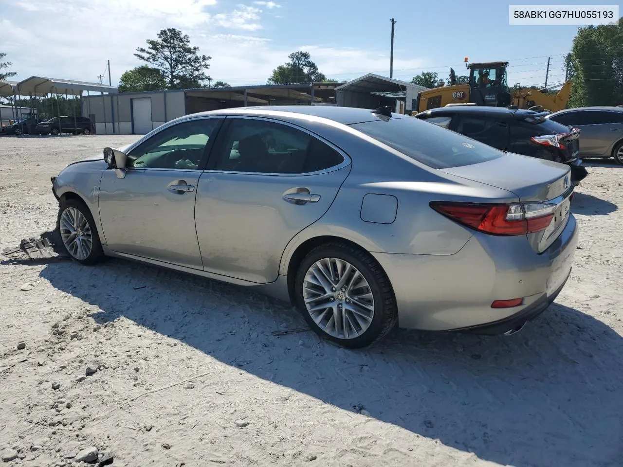 Auction sale of the 2017 Lexus ES , vin: 58ABK1GG7HU055193, lot number: 55896484