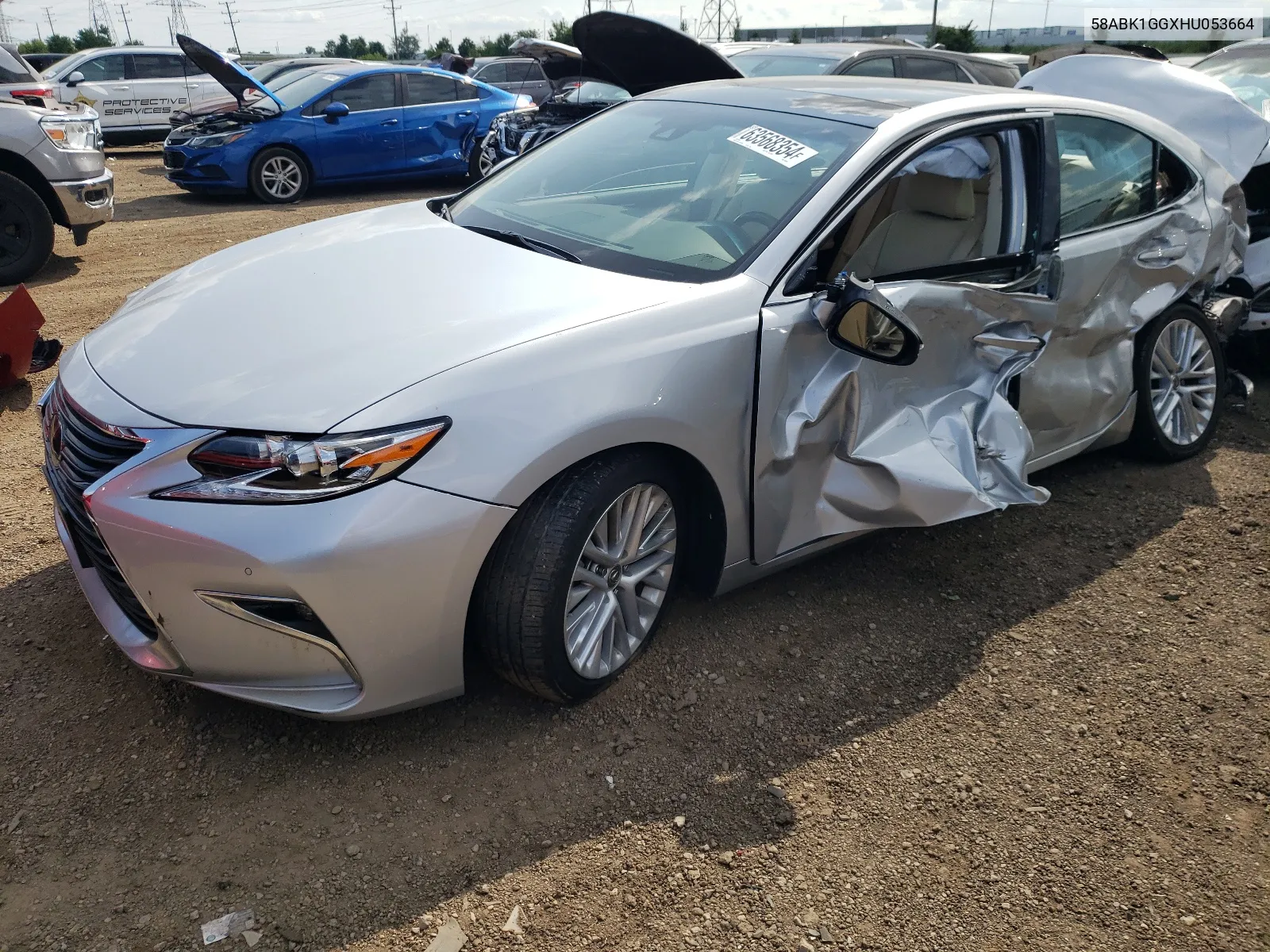 Auction sale of the 2017 Lexus ES , vin: 58ABK1GGXHU053664, lot number: 63568354