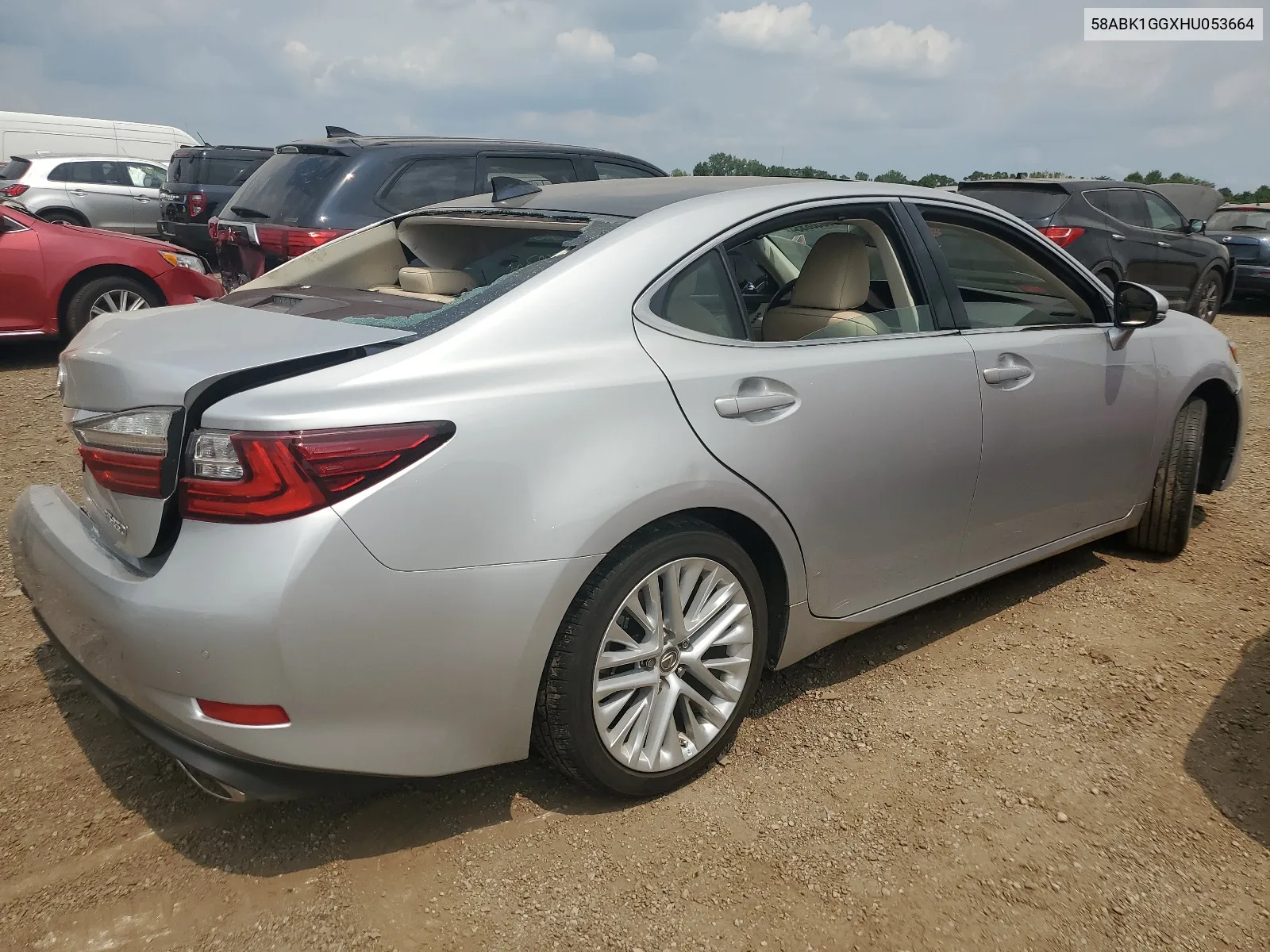 Auction sale of the 2017 Lexus ES , vin: 58ABK1GGXHU053664, lot number: 63568354