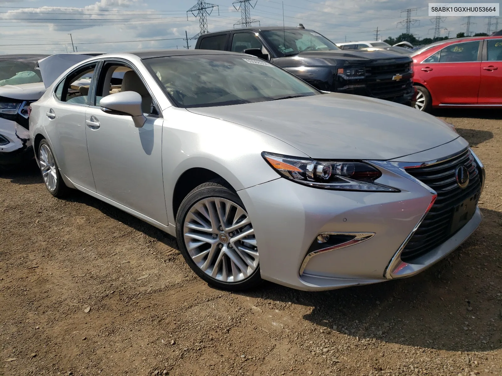 Auction sale of the 2017 Lexus ES , vin: 58ABK1GGXHU053664, lot number: 63568354