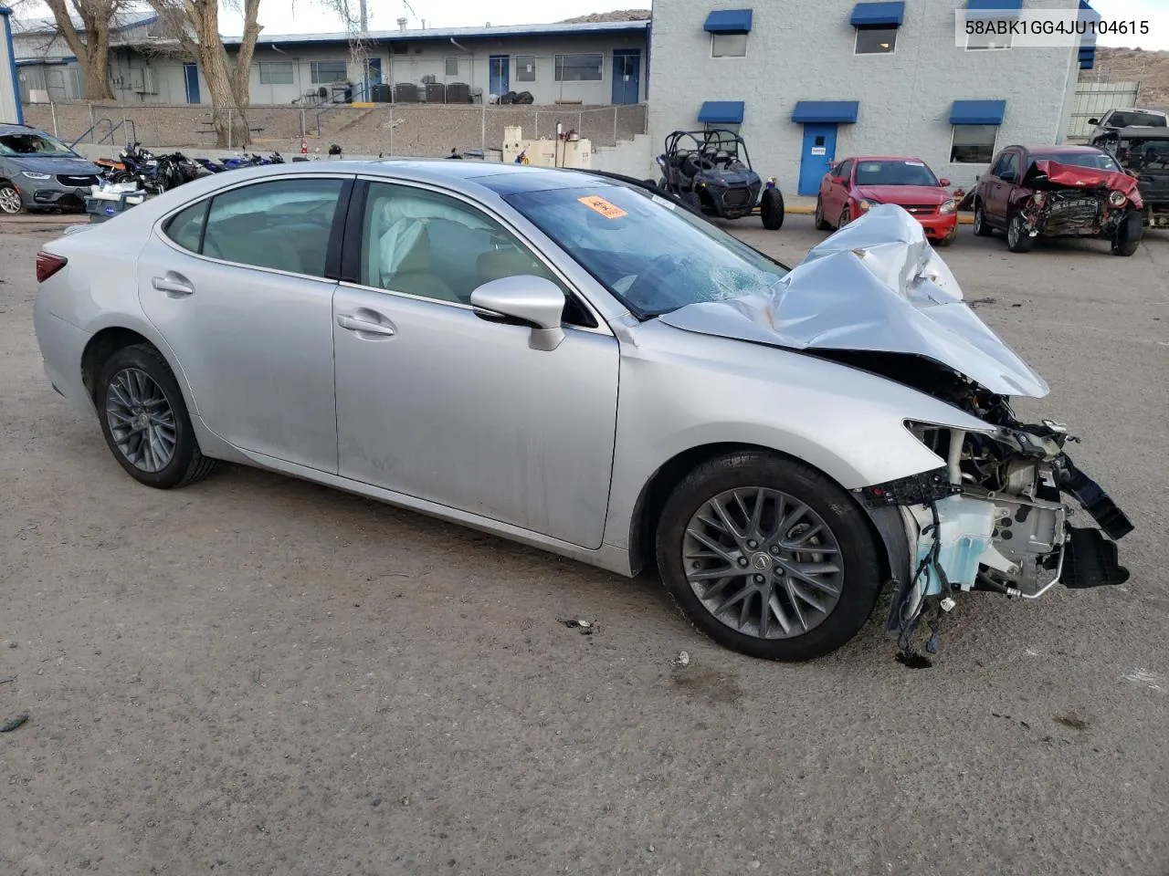 Auction sale of the 2018 Lexus ES , vin: 58ABK1GG4JU104615, lot number: 41313794