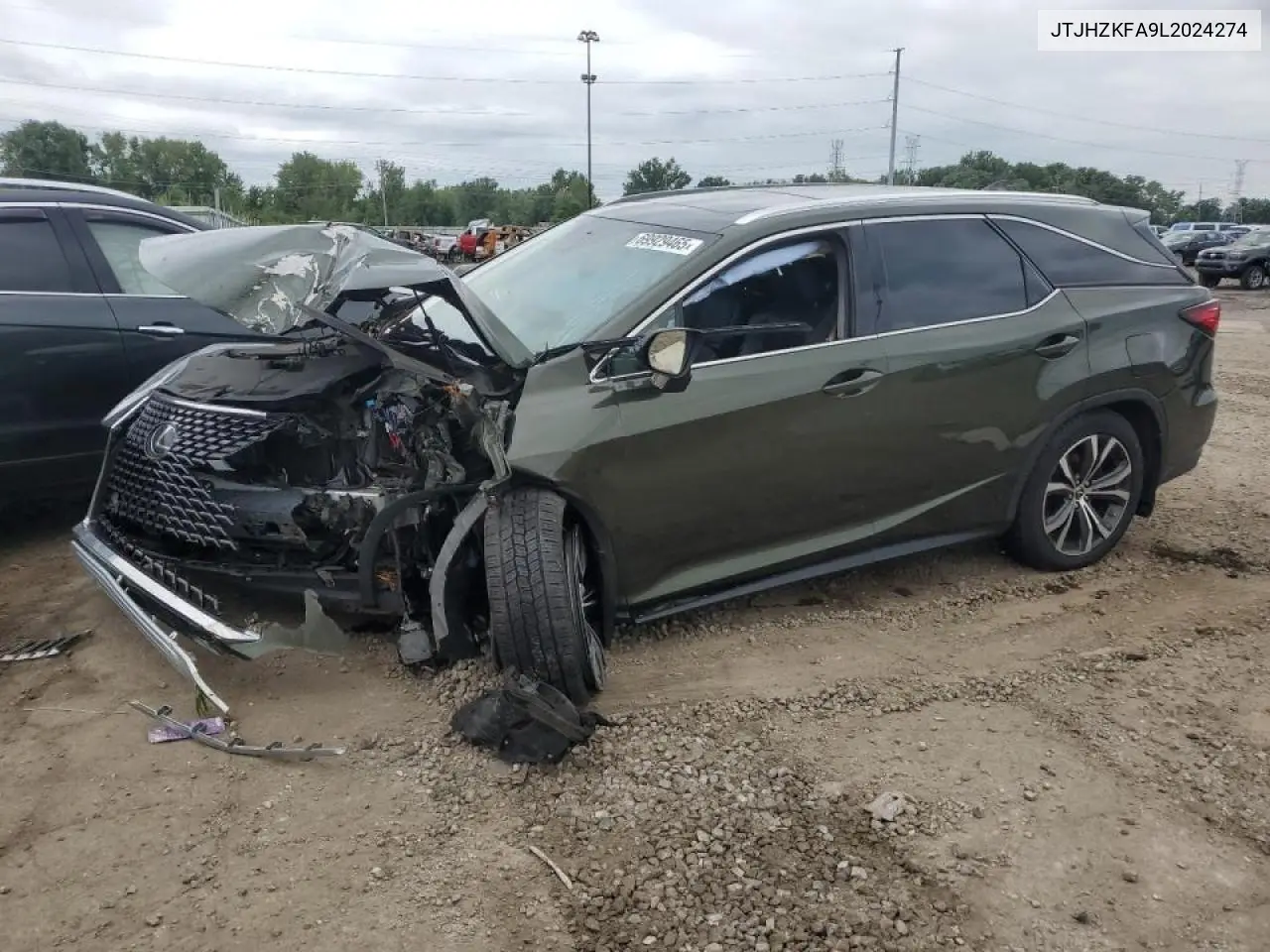 Auction sale of the 2020 Lexus RX , vin: JTJHZKFA9L2024274, lot number: 69929465