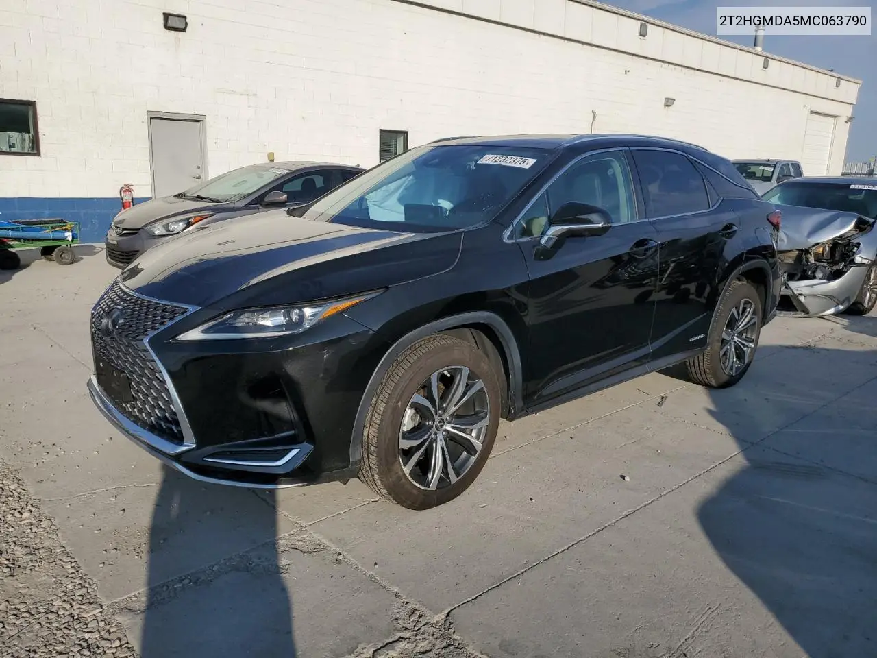Auction sale of the 2021 Lexus RX , vin: 2T2HGMDA5MC063790, lot number: 71232375