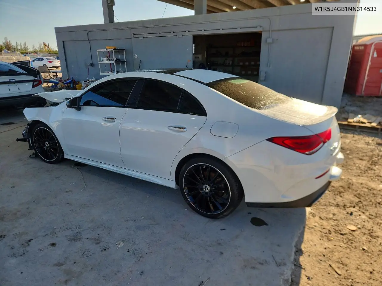 Auction sale of the 2022 Mercedes Benz CLA klasse , vin: W1K5J4GB1NN314533, lot number: 47266256