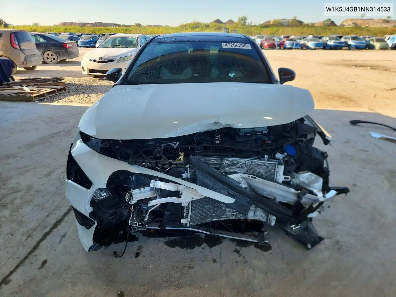 Auction sale of the 2022 Mercedes Benz CLA klasse , vin: W1K5J4GB1NN314533, lot number: 47266256