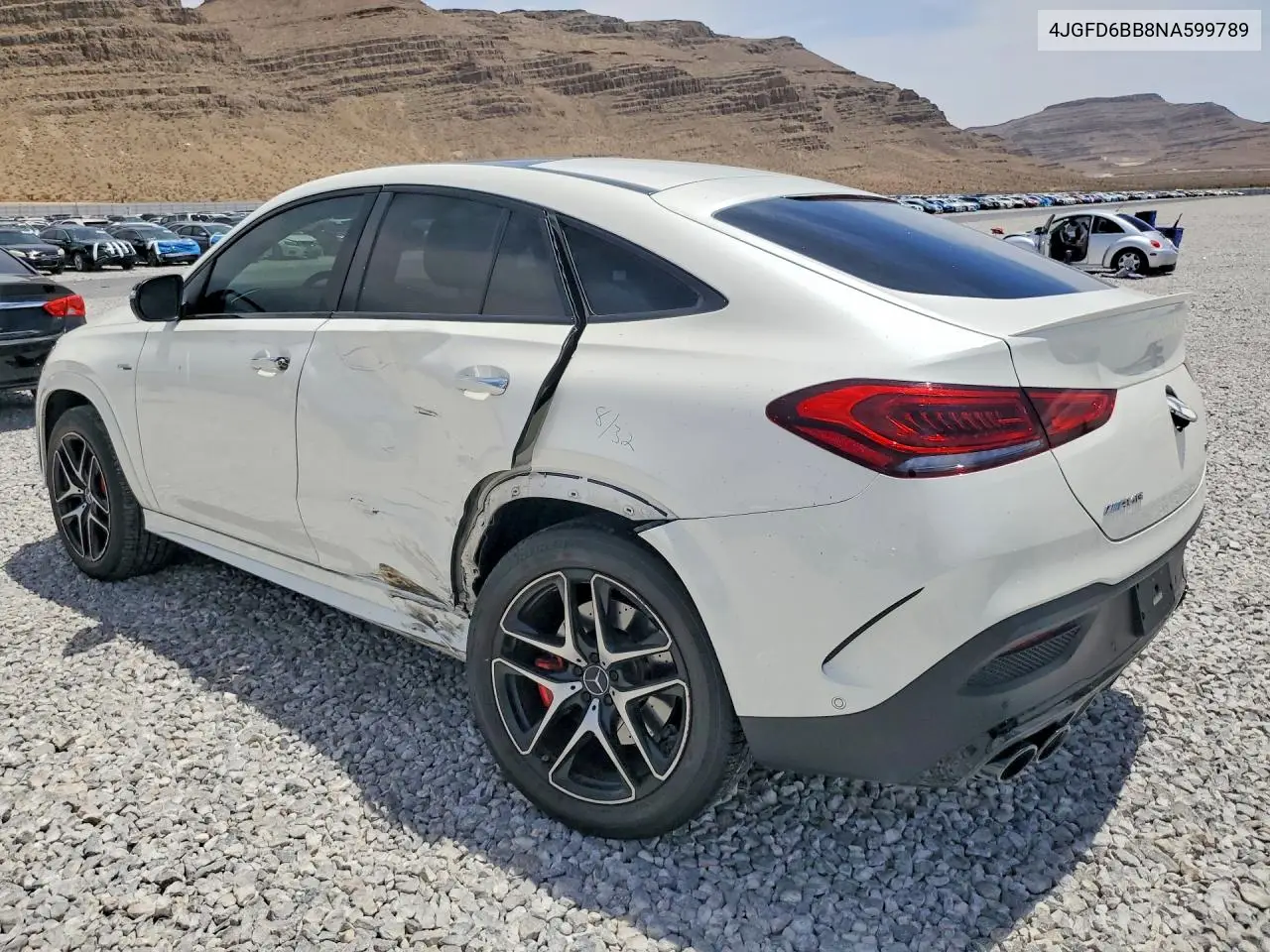 Auction sale of the 2022 Mercedes Benz GLE , vin: 4JGFD6BB8NA599789, lot number: 54885076