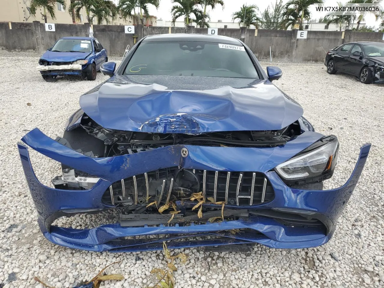 Auction sale of the 2021 Mercedes Benz AMG GT , vin: W1K7X5KB7MA036036, lot number: 73240973