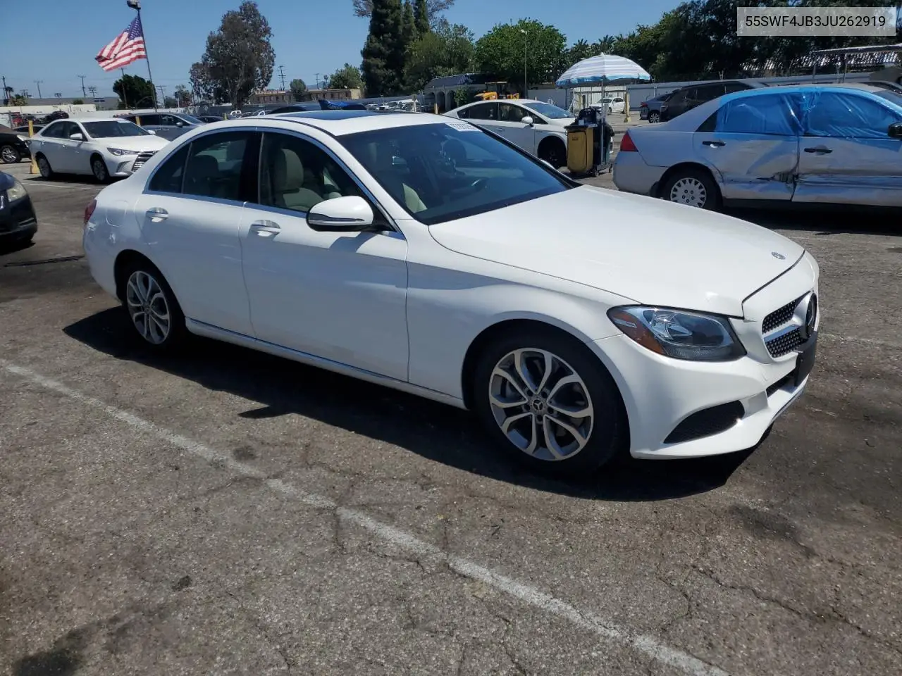 Auction sale of the 2018 Mercedes Benz C klasse , vin: 55SWF4JB3JU262919, lot number: 57893255