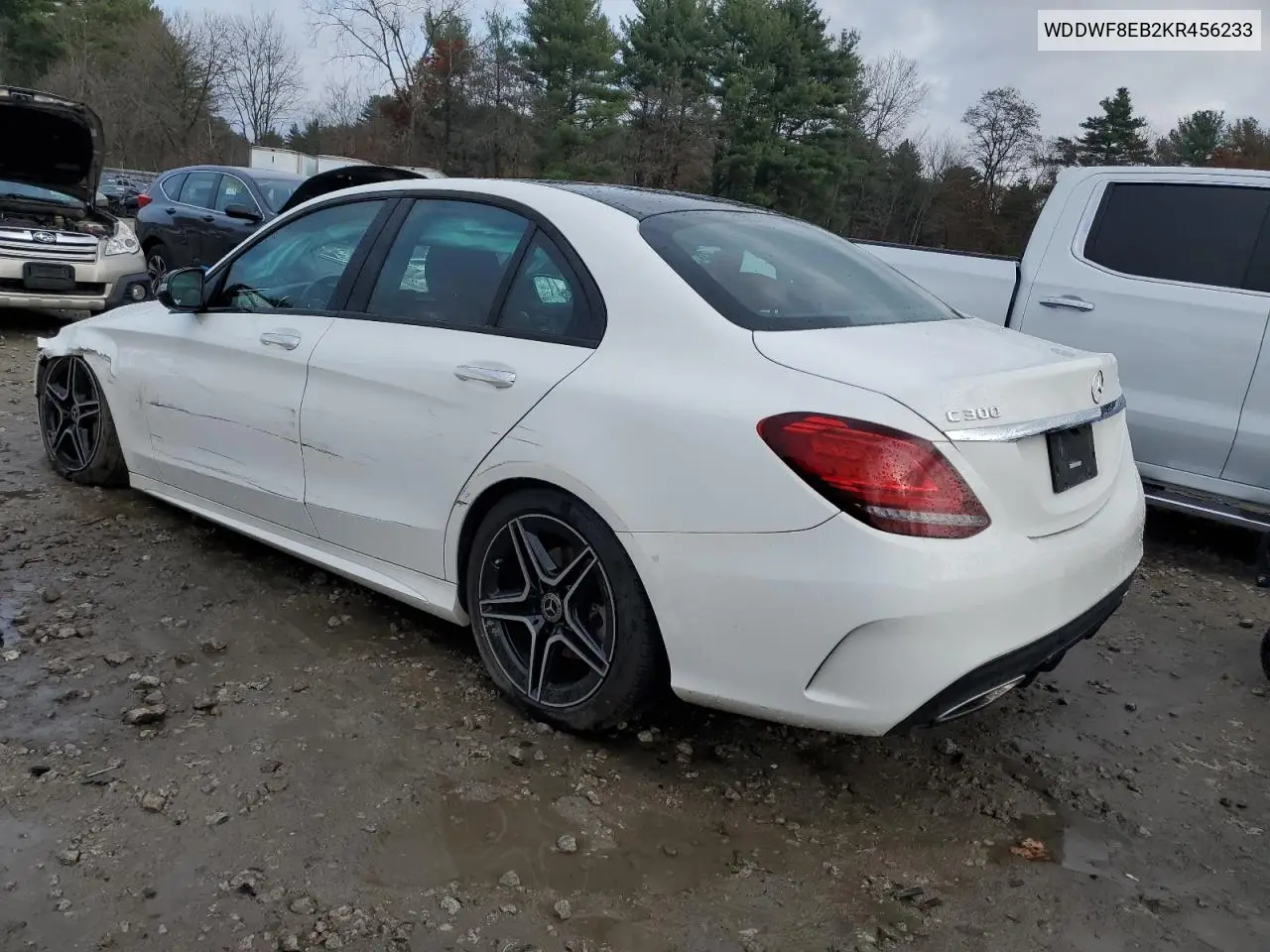 Auction sale of the 2019 Mercedes Benz C klasse , vin: WDDWF8EB2KR456233, lot number: 75320333