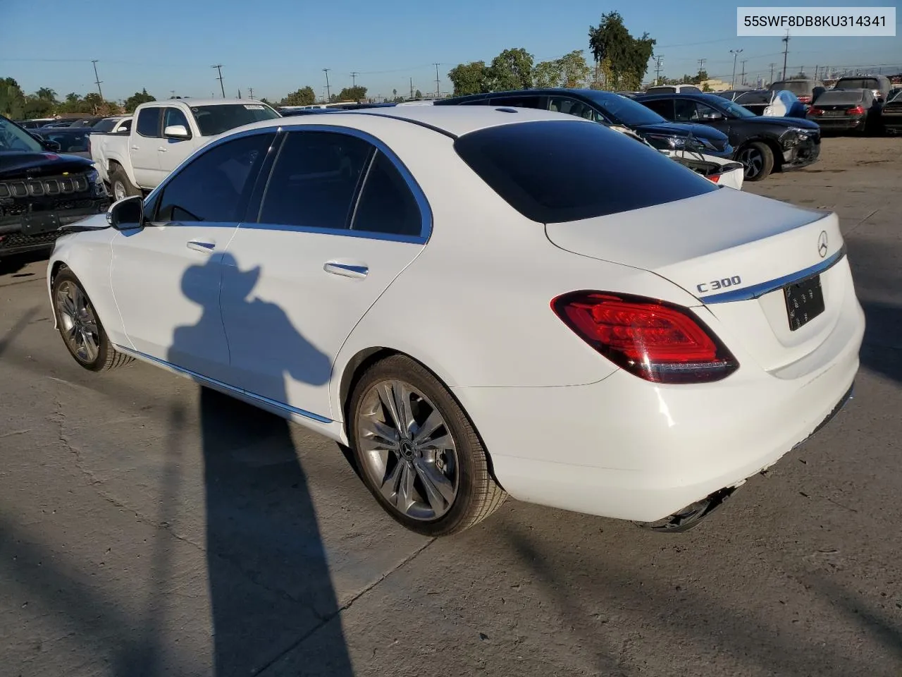 Auction sale of the 2019 Mercedes Benz C klasse , vin: 55SWF8DB8KU314341, lot number: 80901624