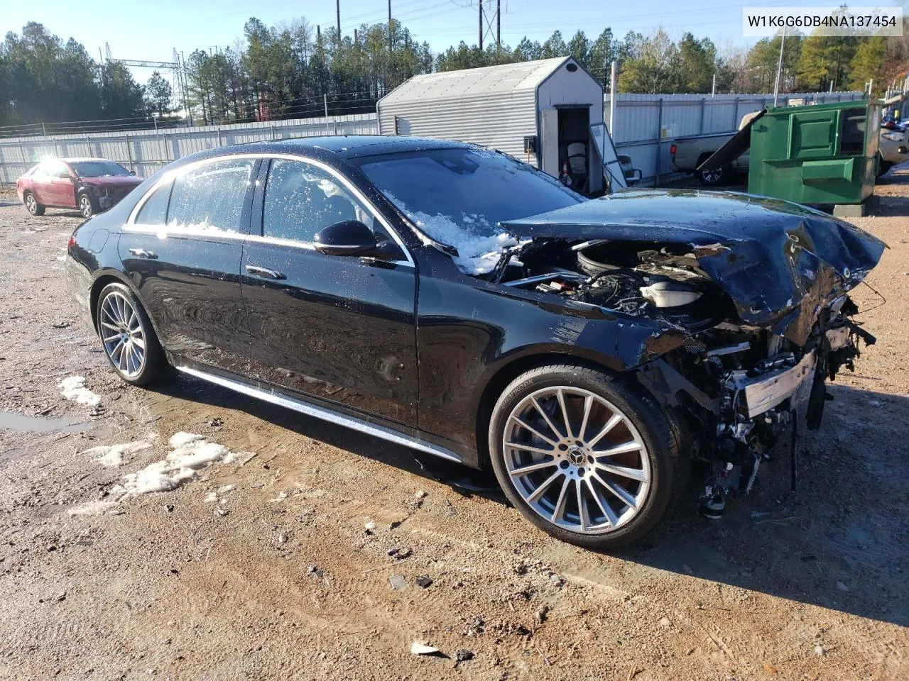 Auction sale of the 2022 Mercedes Benz S klasse , vin: W1K6G6DB4NA137454, lot number: 78715043