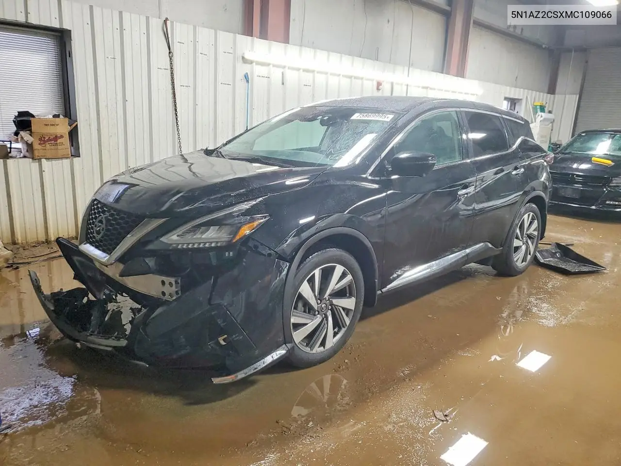 Auction sale of the 2021 Nissan Murano , vin: 5N1AZ2CSXMC109066, lot number: 75869995