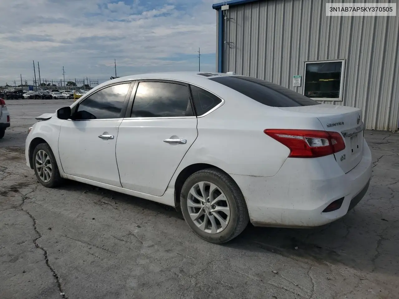 Auction sale of the 2019 Nissan Sentra , vin: 3N1AB7AP5KY370505, lot number: 85815175