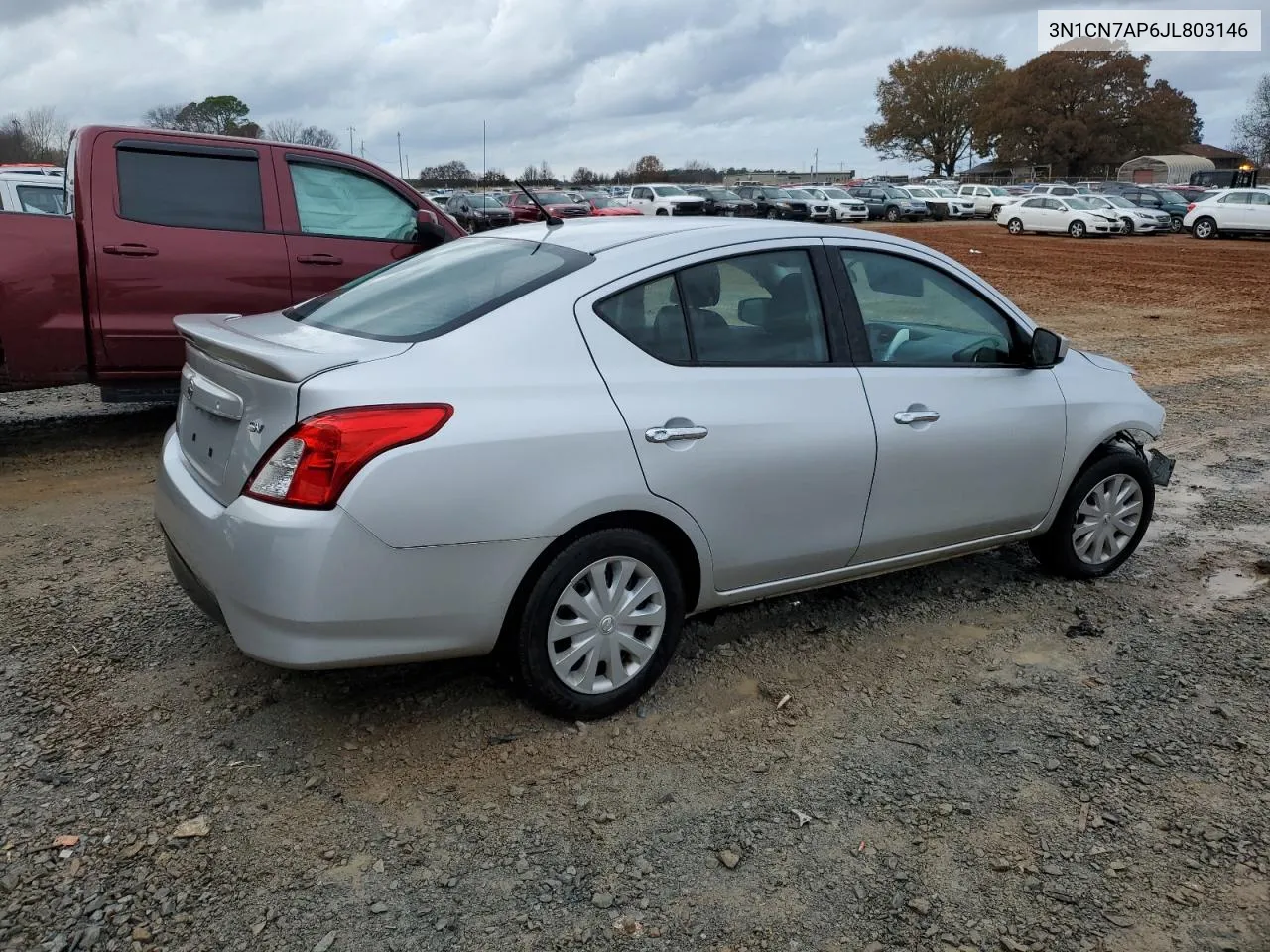 Auction sale of the 2018 Nissan Versa , vin: 3N1CN7AP6JL803146, lot number: 84071664