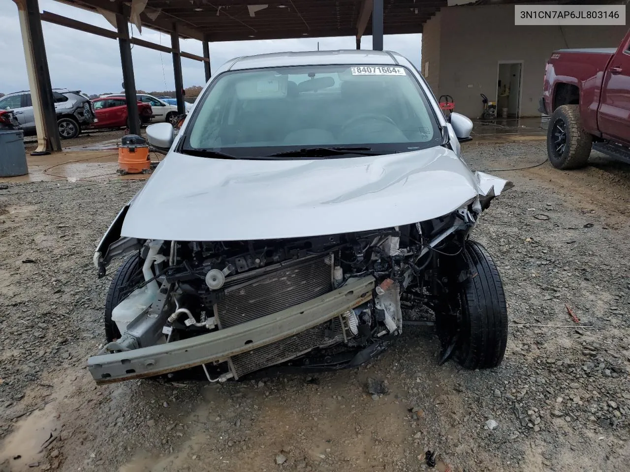 Auction sale of the 2018 Nissan Versa , vin: 3N1CN7AP6JL803146, lot number: 84071664