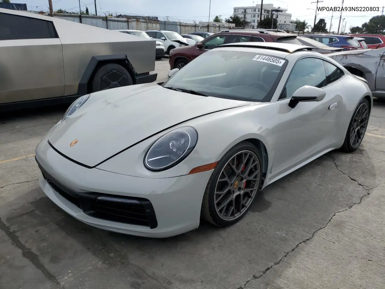 Auction sale of the 2022 Porsche 911 , vin: WP0AB2A93NS220803, lot number: 81446505