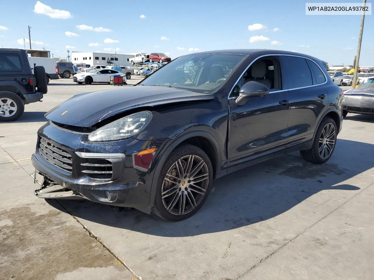 Auction sale of the 2016 Porsche Cayenne , vin: WP1AB2A20GLA93782, lot number: 77135874