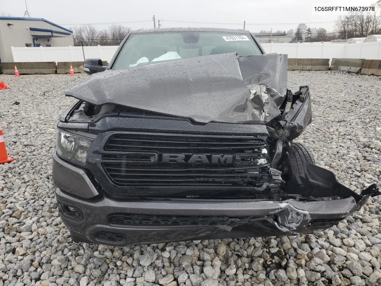 Auction sale of the 2021 RAM 1500 , vin: 1C6SRFFT1MN673978, lot number: 47031784