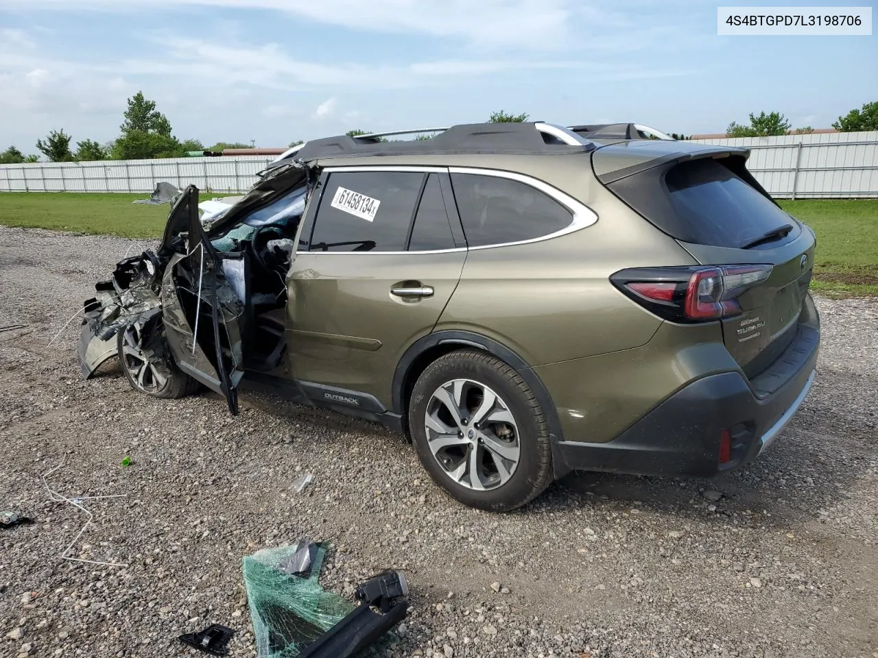 Auction sale of the 2020 Subaru Outback , vin: 4S4BTGPD7L3198706, lot number: 61458134