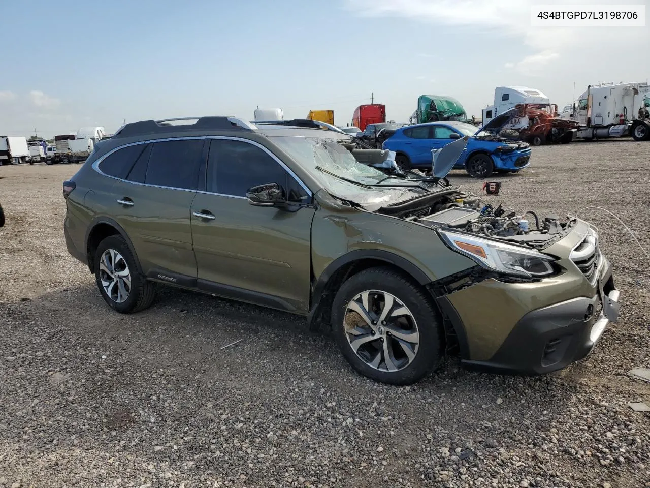 Auction sale of the 2020 Subaru Outback , vin: 4S4BTGPD7L3198706, lot number: 61458134