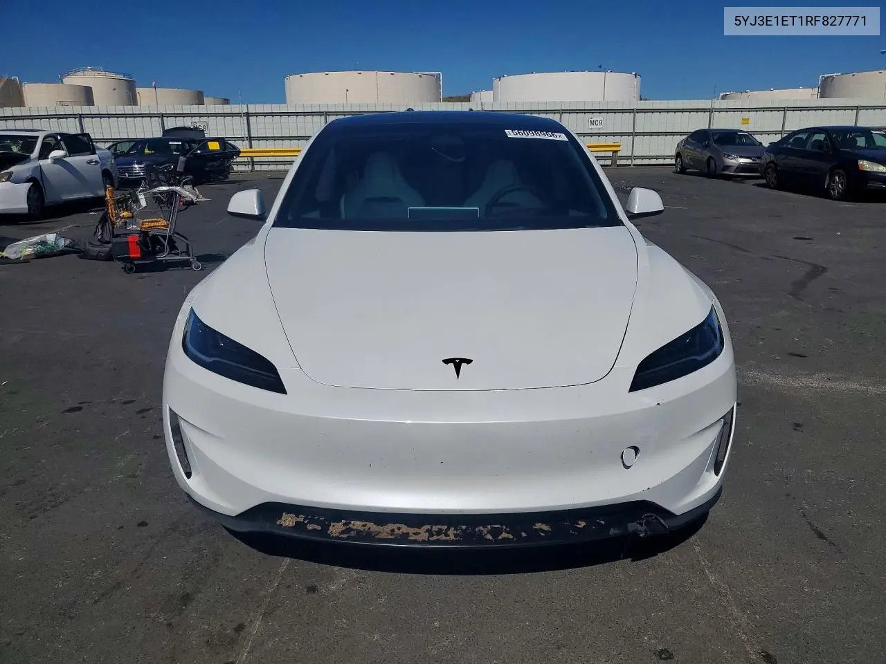 Auction sale of the 2024 Tesla Model 3 , vin: 5YJ3E1ET1RF827771, lot number: 56098966