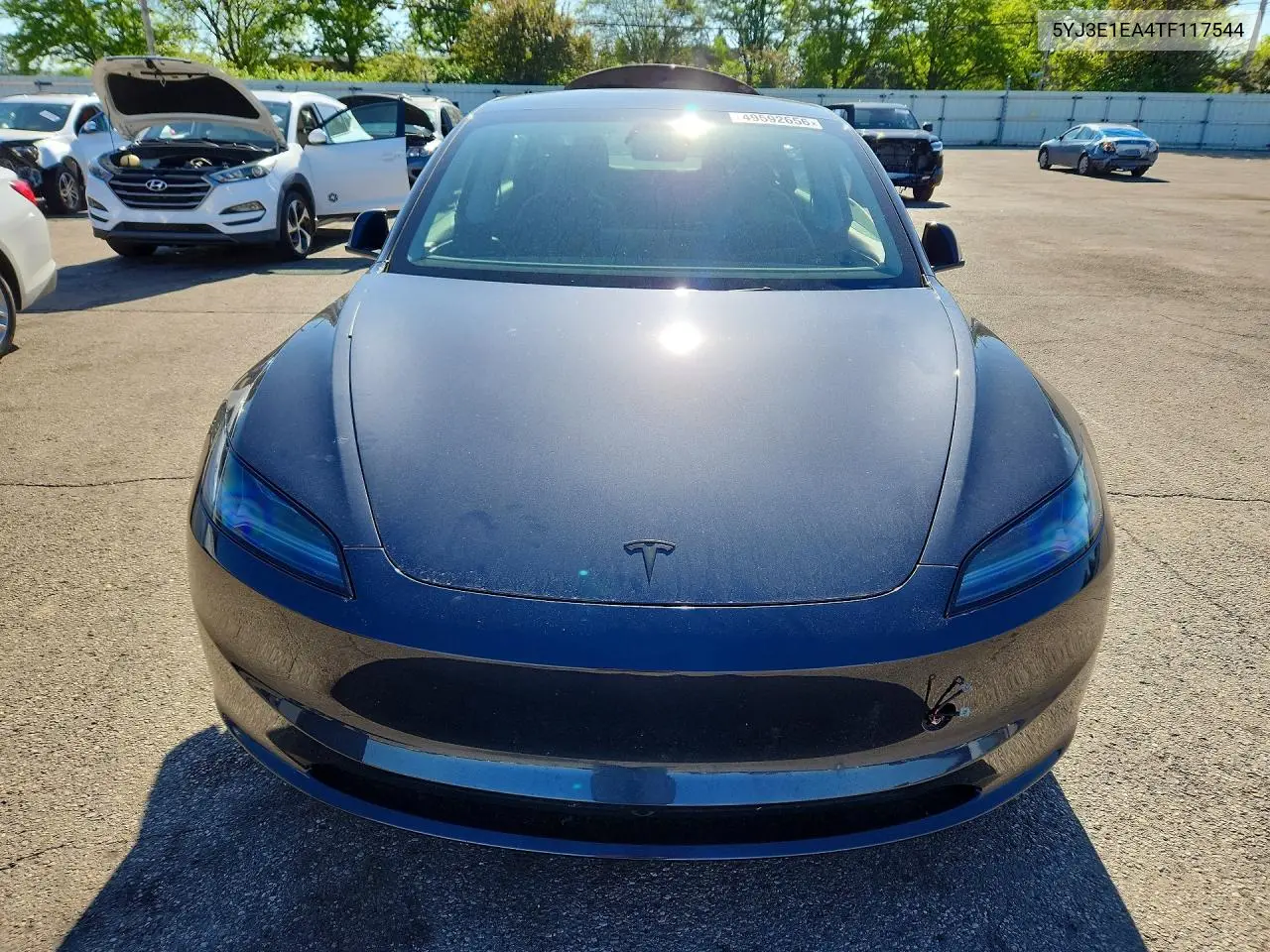 Auction sale of the 2026 Tesla Model 3 , vin: 5YJ3E1EA4TF117544, lot number: 49592656