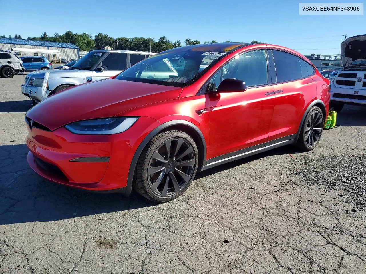 Auction sale of the 2022 Tesla Model X , vin: 7SAXCBE64NF343906, lot number: 64991166