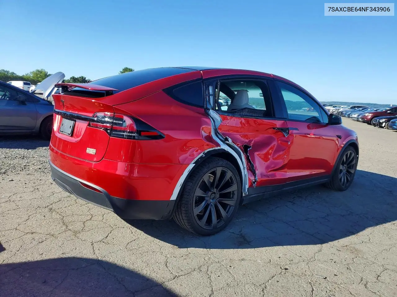 Auction sale of the 2022 Tesla Model X , vin: 7SAXCBE64NF343906, lot number: 64991166