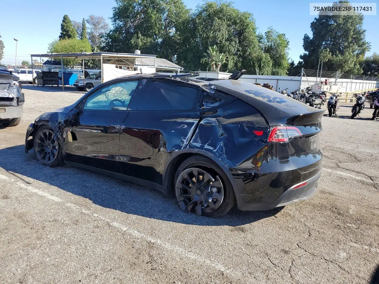 Auction sale of the 2024 Tesla Model Y , vin: 7SAYGDEE2RF117431, lot number: 46406136