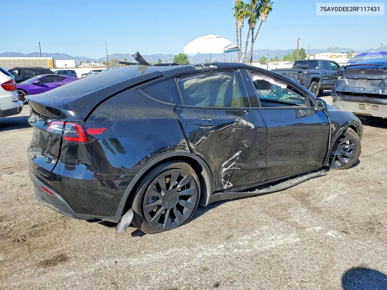 Auction sale of the 2024 Tesla Model Y , vin: 7SAYGDEE2RF117431, lot number: 46406136