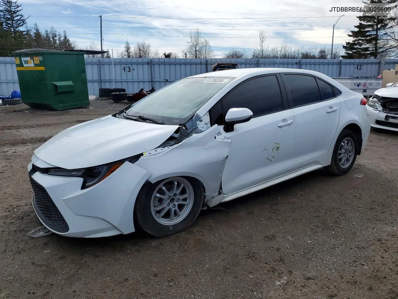 Auction sale of the 2020 Toyota Corolla , vin: JTDBBRBE6LJ025600, lot number: 41720336