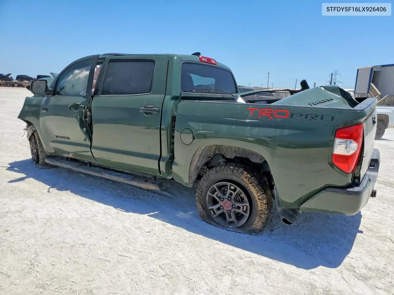 Auction sale of the 2020 Toyota Tundra , vin: 5TFDY5F16LX926406, lot number: 53283936