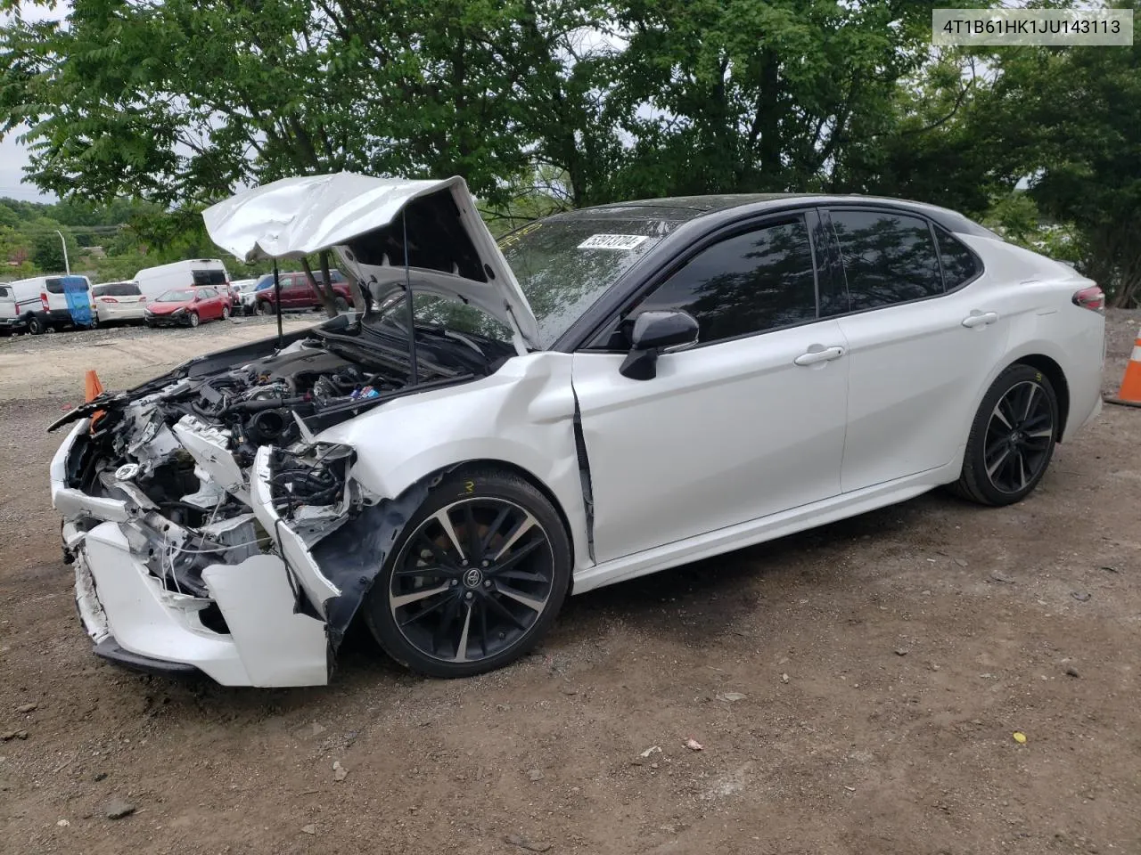 Auction sale of the 2018 Toyota Camry , vin: 4T1B61HK1JU143113, lot number: 53913704