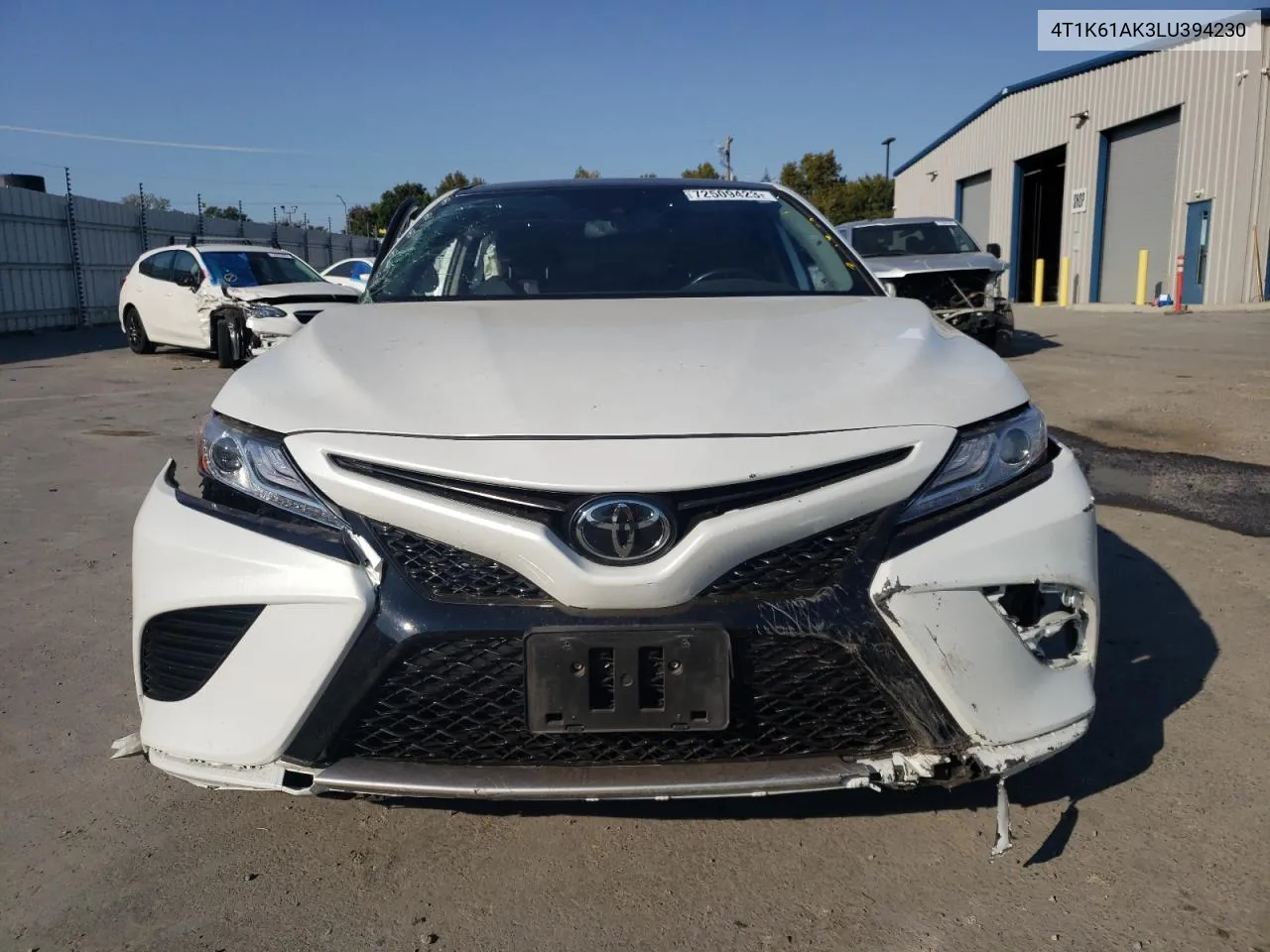 Auction sale of the 2020 Toyota Camry , vin: 4T1K61AK3LU394230, lot number: 72509423