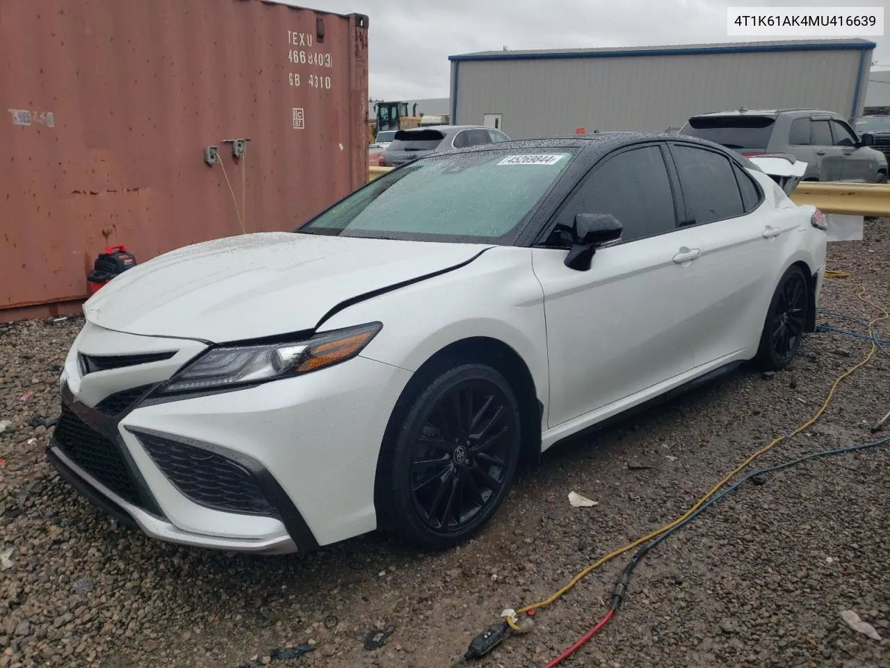 Auction sale of the 2021 Toyota Camry , vin: 4T1K61AK4MU416639, lot number: 45269844