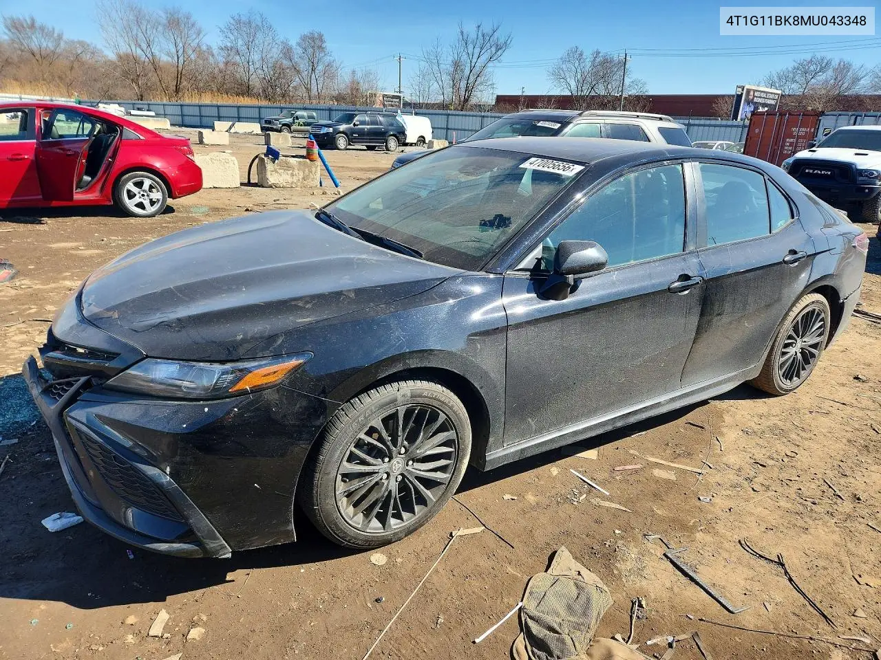 Auction sale of the 2021 Toyota Camry , vin: 4T1G11BK8MU043348, lot number: 47005656