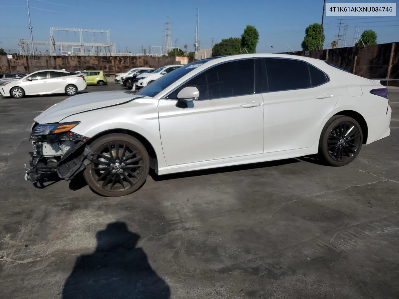 Auction sale of the 2022 Toyota Camry , vin: 4T1K61AKXNU034746, lot number: 67392764